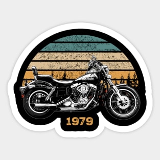 1979 Harley-Davidson FXE Vintage Motorcycle Design Sticker